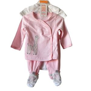 NWT Carter’s Just One You Pink Homecoming  Baby Girl’s’ Cardigan Layette Set